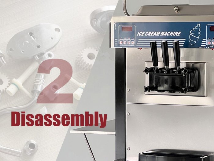 Please disassemble the BQ848PYDE beater, dispensing door and air pump.