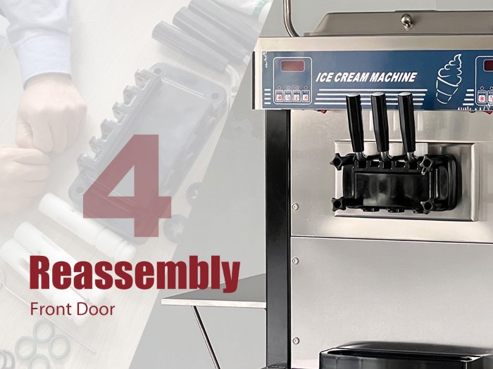 Assemble dispensing door of the BQ848PYDE