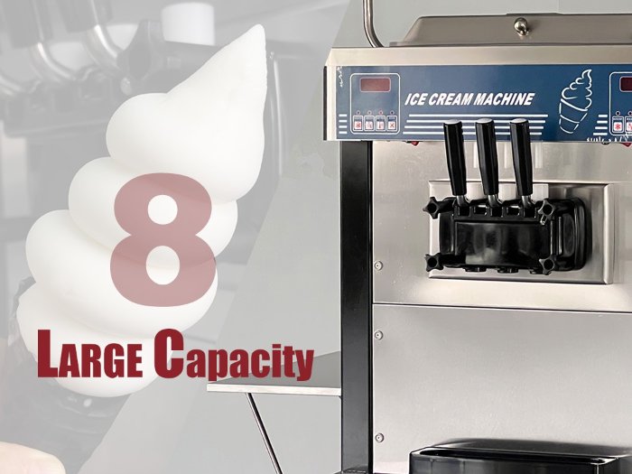 Output ice cream and check the capacity of the BQ848PYDE