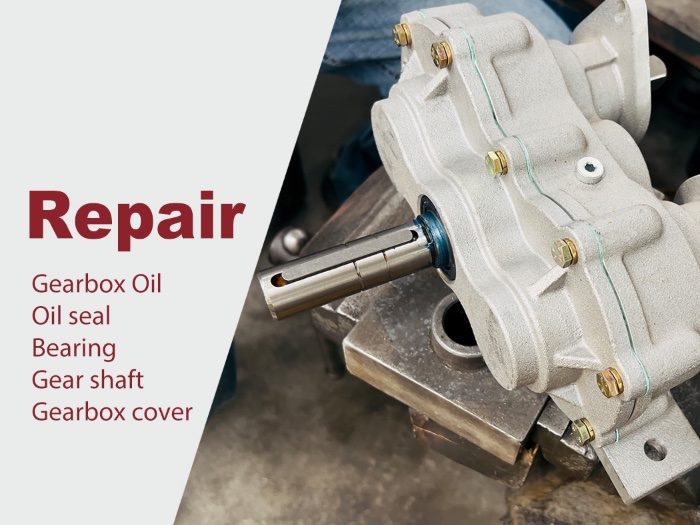 About repairing the SF36 floor standing ice cream machine gearbox