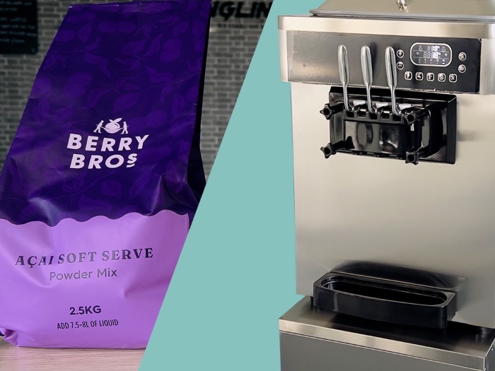 Acai soft serve for small countertop ice cream machine