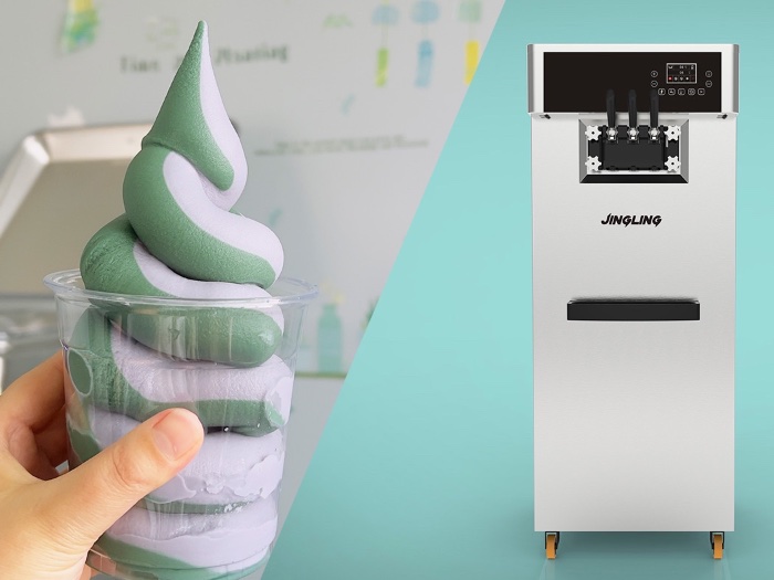 SF36 Commercial Soft Serve Machine - High-Capacity Ice Cream Maker for 16oz/18oz Cups